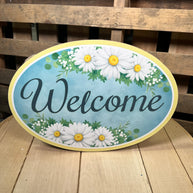 13” Welcome Daisy sign - AP7388
