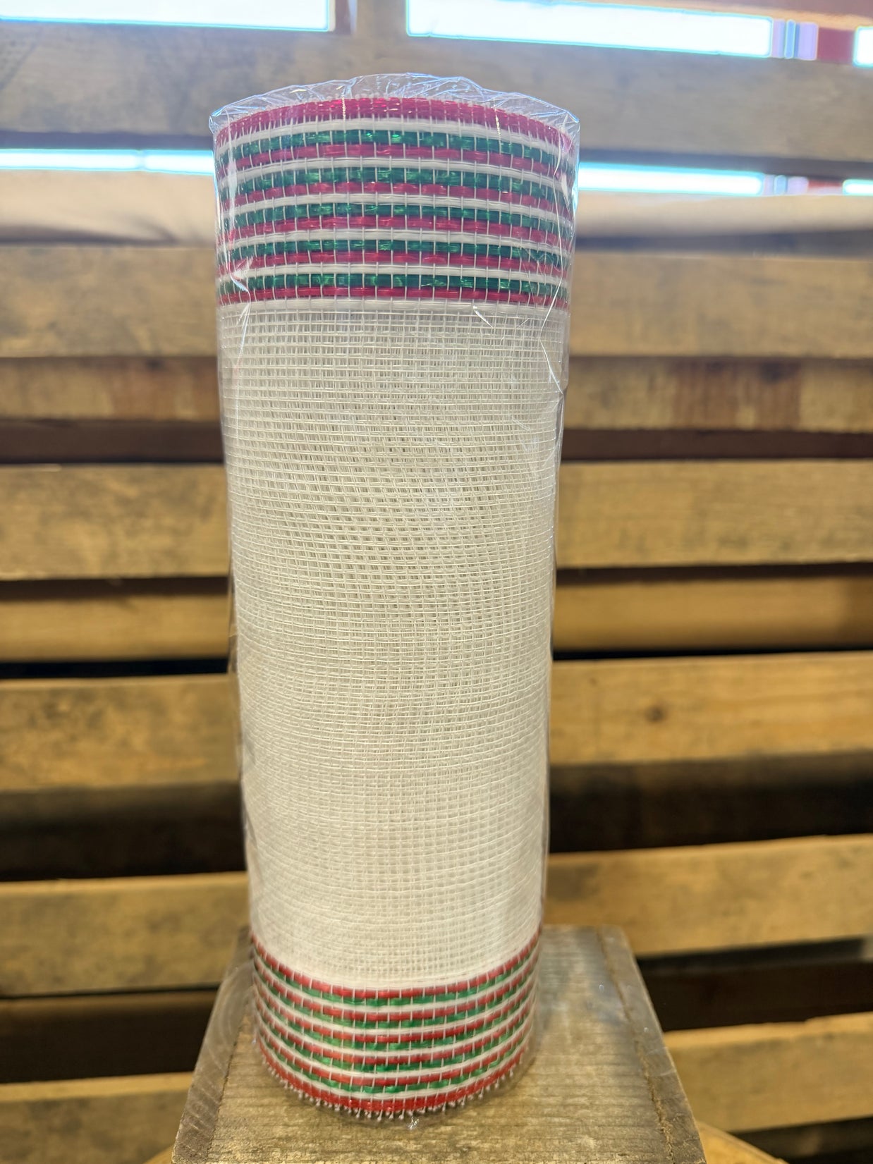 10" x 10Y Christmas boarder edge mesh - RE8506A6