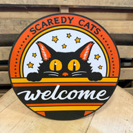 10.5” Halloween Cat sign - AP7301