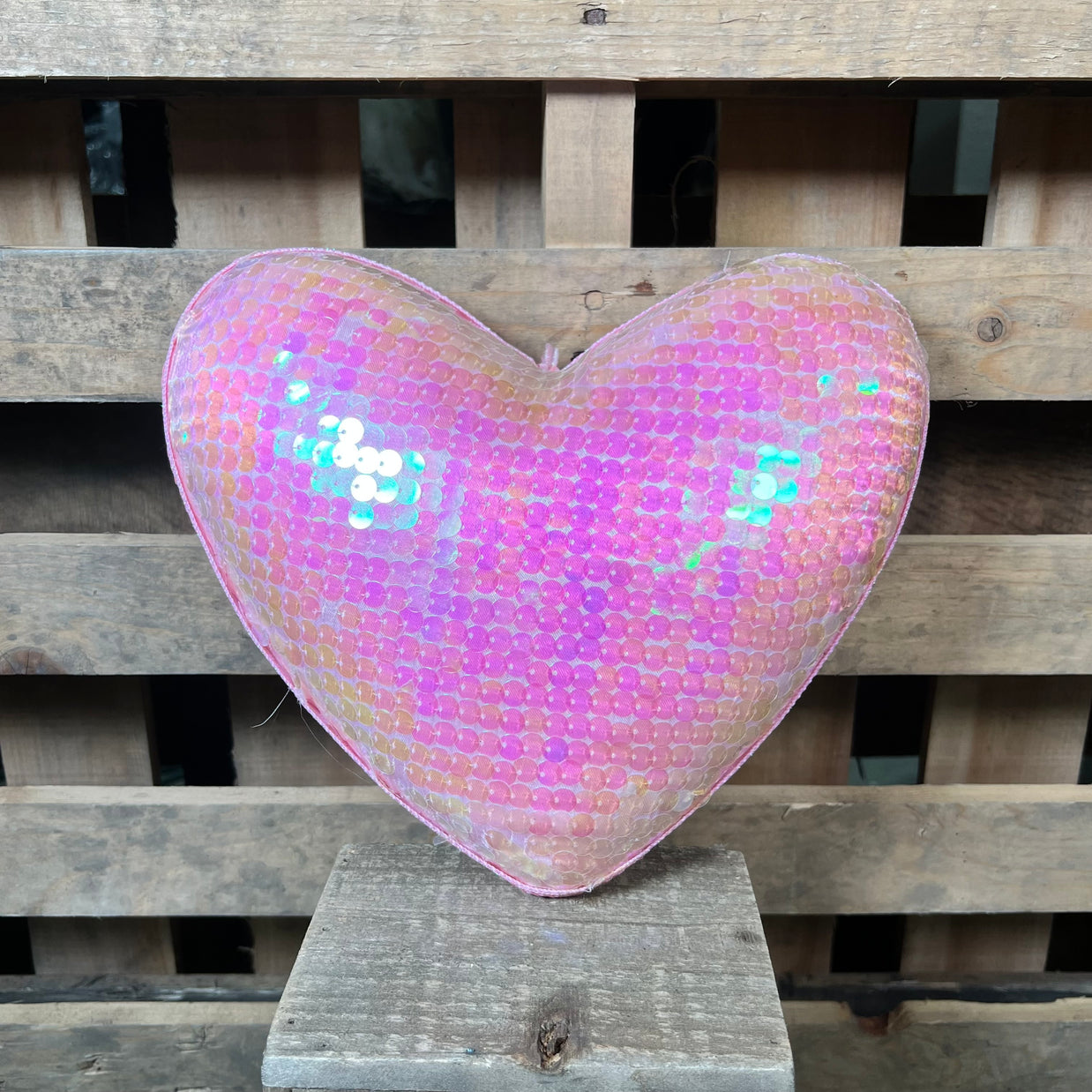 11" Shimmer Pink Heart - 63832PK