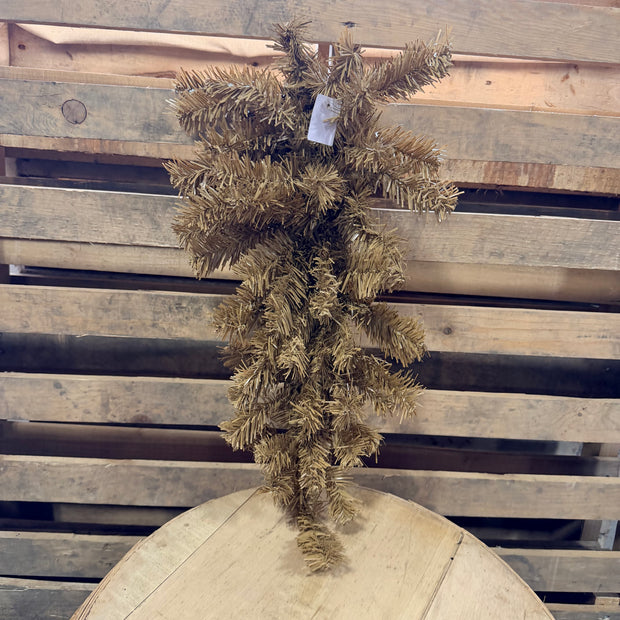 24"H Burlap tear drop swag base - XX9305W4