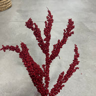 Red glitter berry  Spray - EC4284