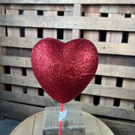 20” glitter heart pick  - HV133024