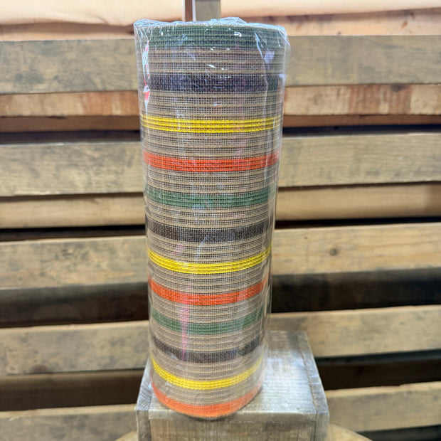 10" x 10Y  fall stripe fine weave mesh - RY5023CE