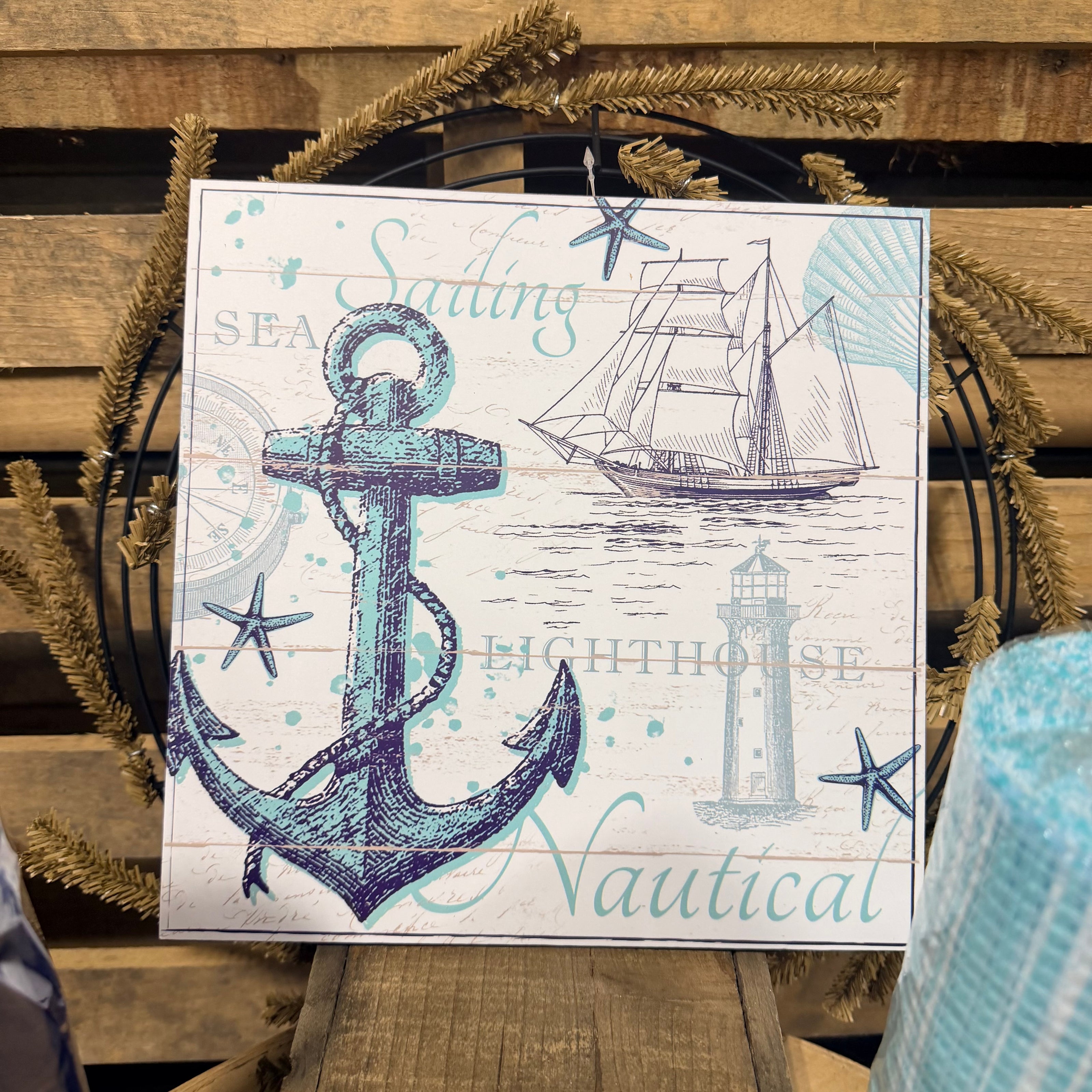 Nautical wreath kit - DIY wreath kit - Natkit1