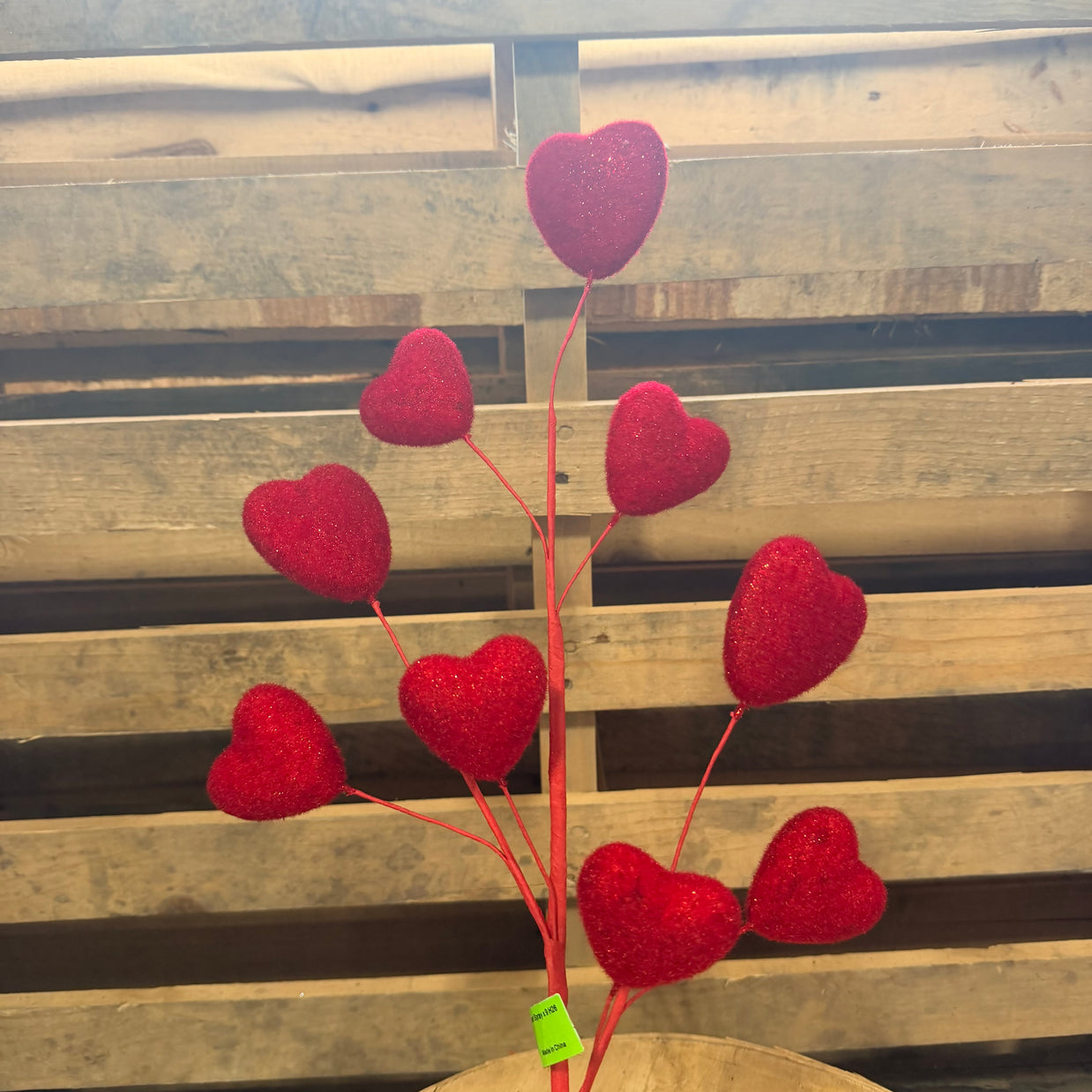 26" Red Heart Spray   -  64075RD