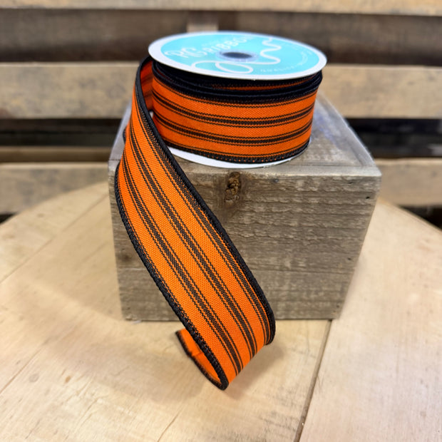 1.5"X10YD Halloween stripe wired ribbon - RGE149320