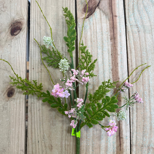 18" Sedum Filler Spray, wreath embellishment, spring floral, 63818PK