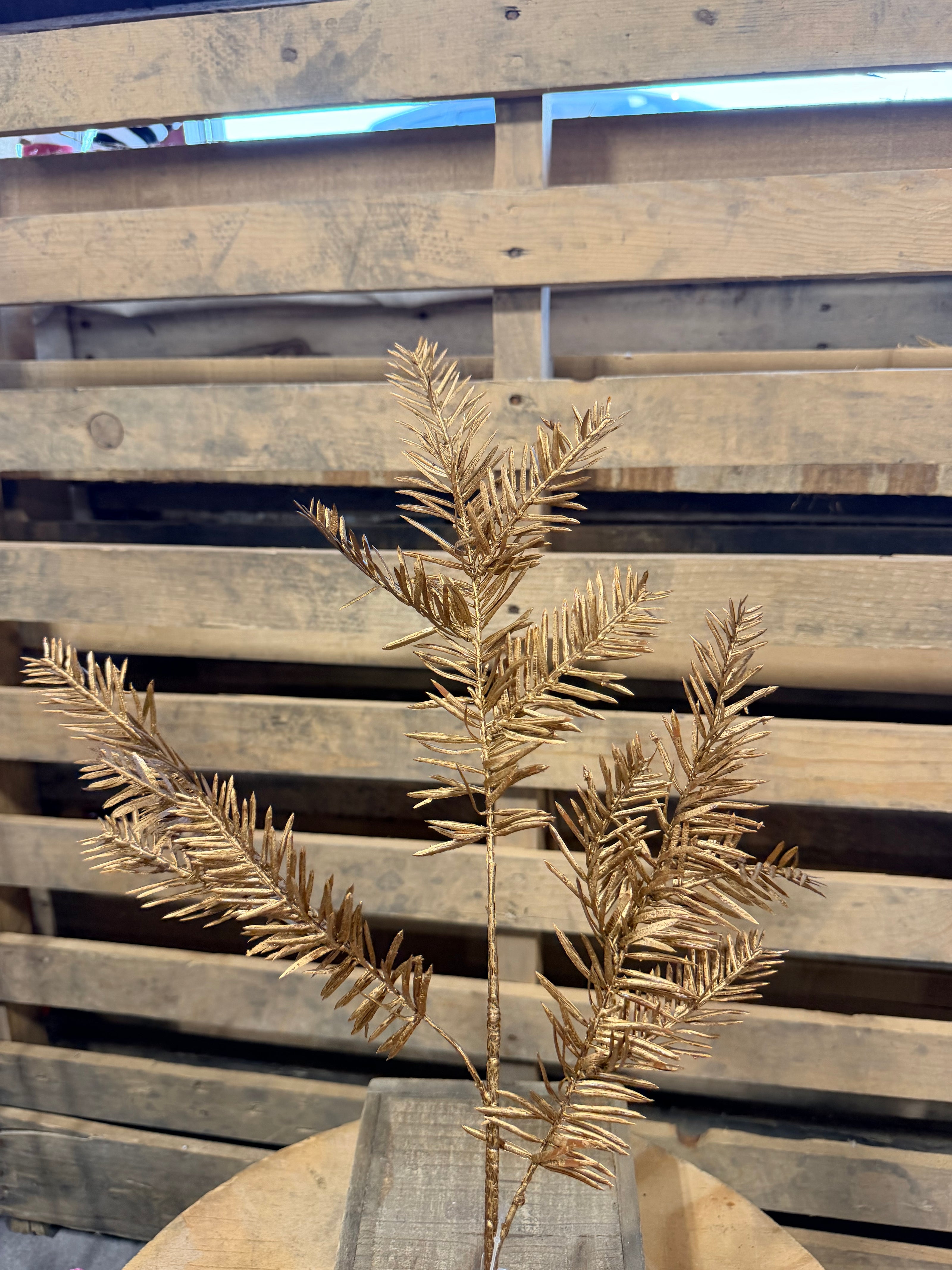 23.5 Inch Washed hemlock spray  - XV767950