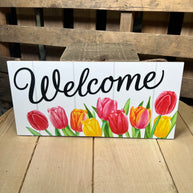 12.5” Welcome tulip sign - AP7254