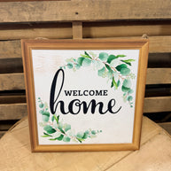 12” Welcome Home  sign - AP7369