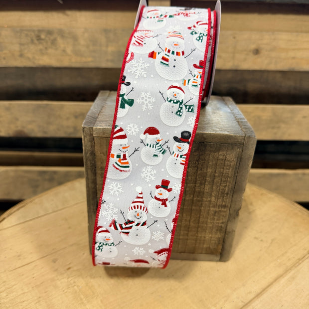 2.5" x 10Y Snowman Wired Ribbon - RGF138427
