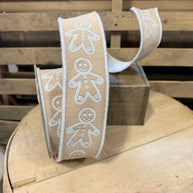 2.5” x  10yd Gingerbread  farrasilk Wired Ribbon - RK354-01