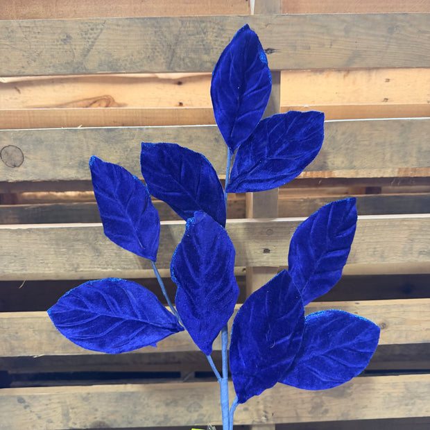 30" Blue Velvet Magnolia Leaf Spray - 86787SAPP