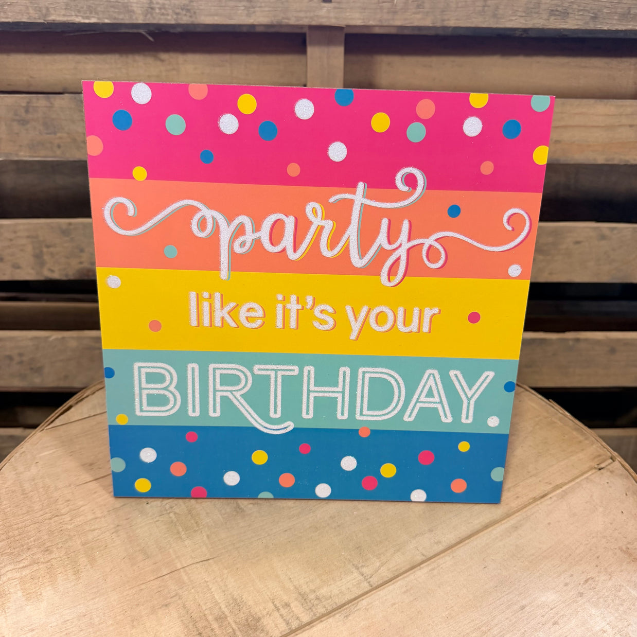 10” Party Birthday sign - AP783061
