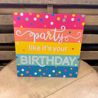 10” Party Birthday sign - AP783061