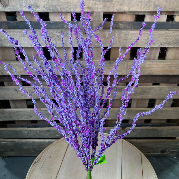24" Purple Bead Twig Bush - 63699PU