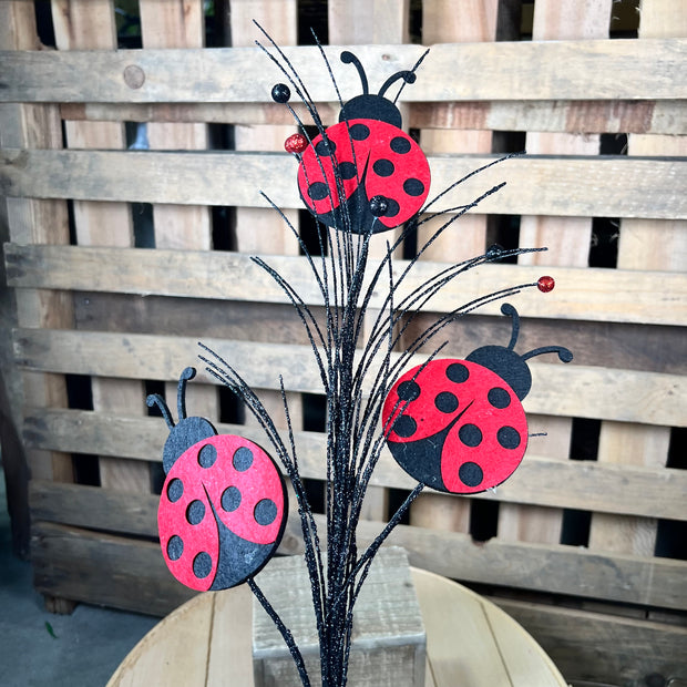 30” ladybug stem - MN0293