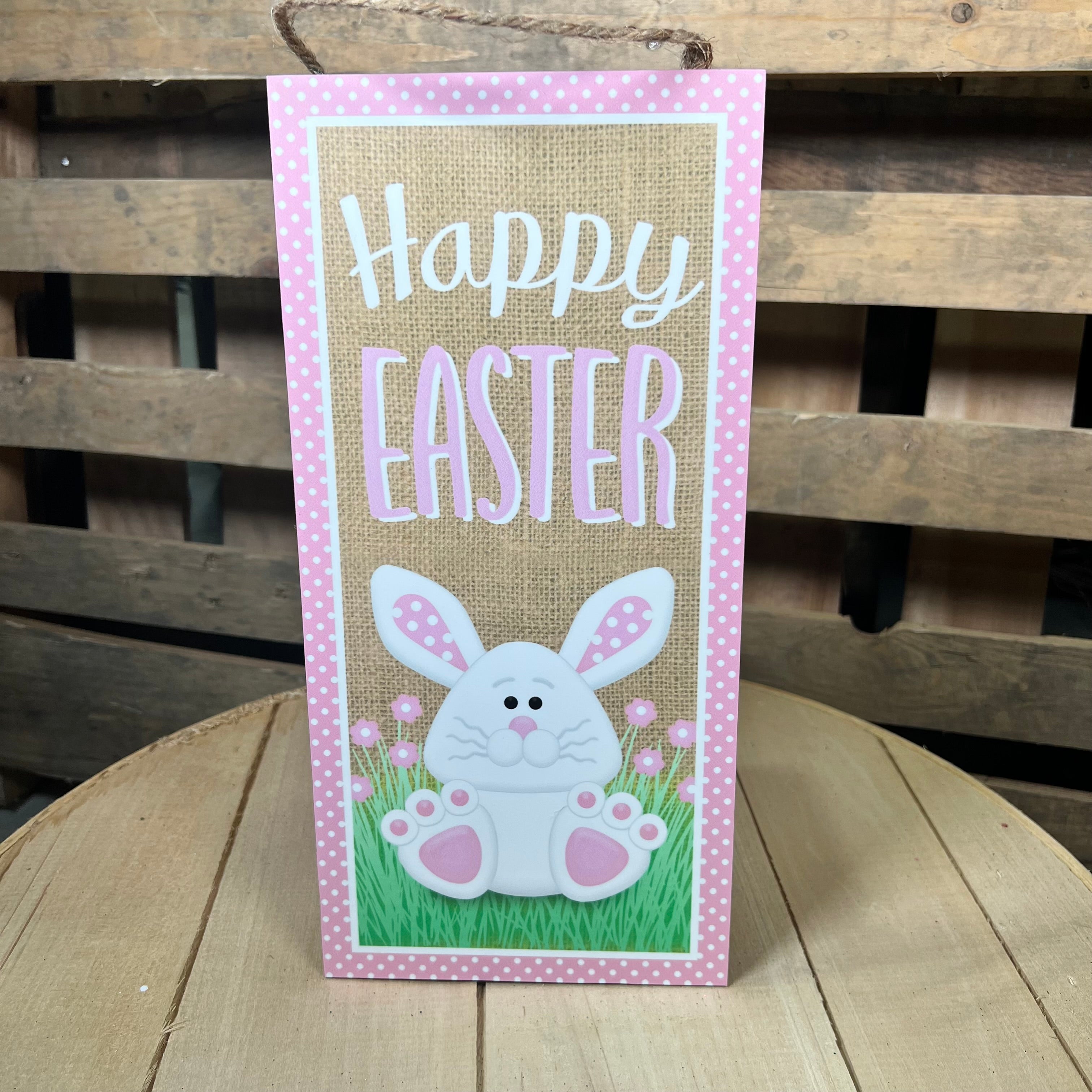 12.5” Happy Easter bunny sign - AP738988