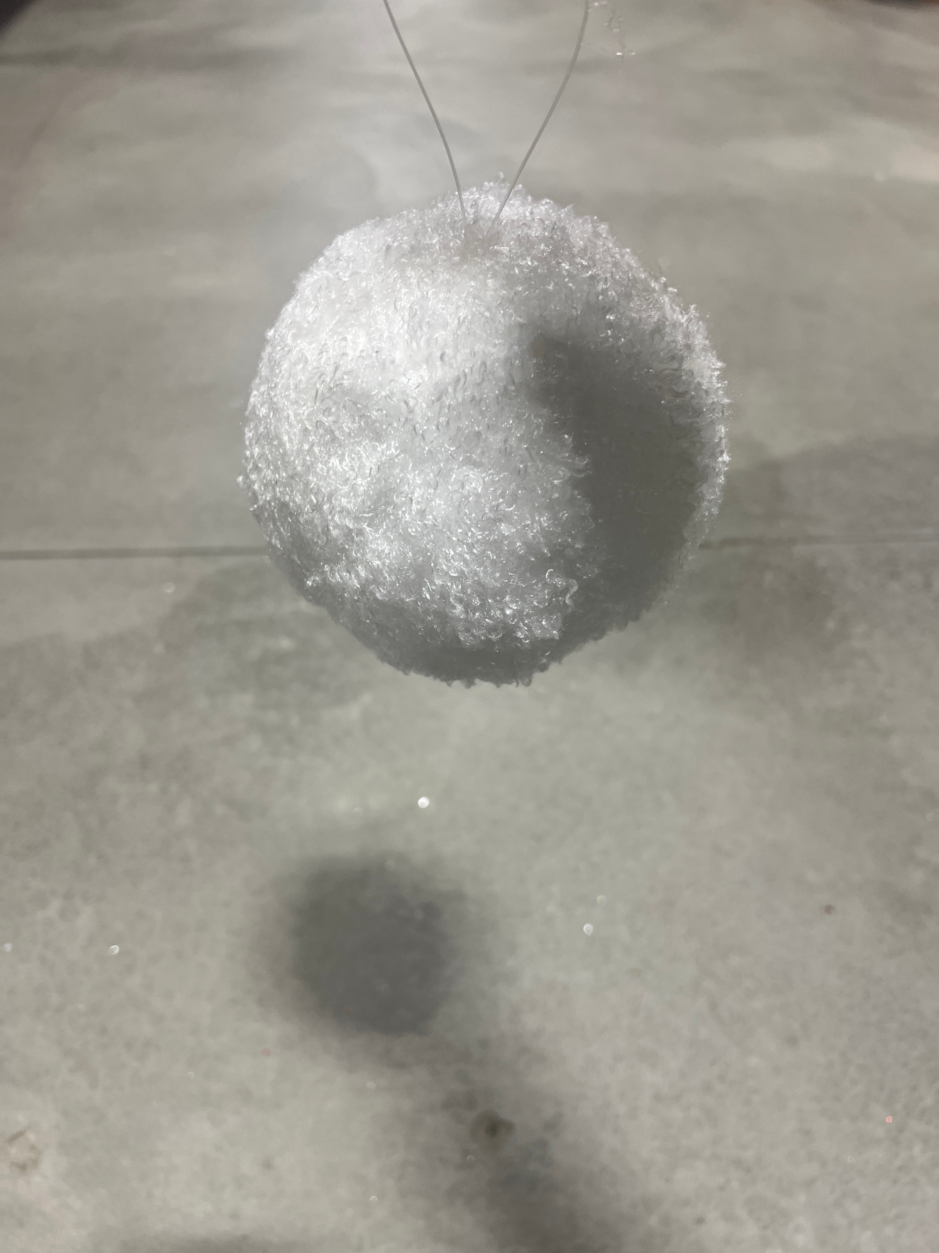 5”  snowball ornament - XJ7152