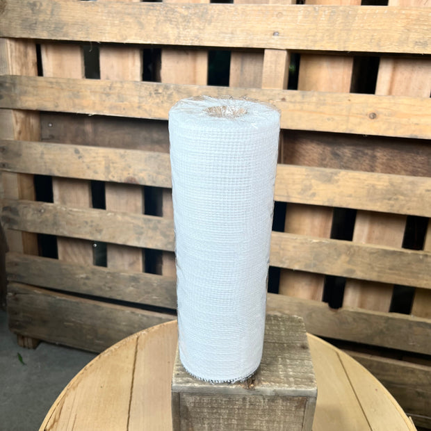 10" x 10Y white metallic mesh - RE1301R1