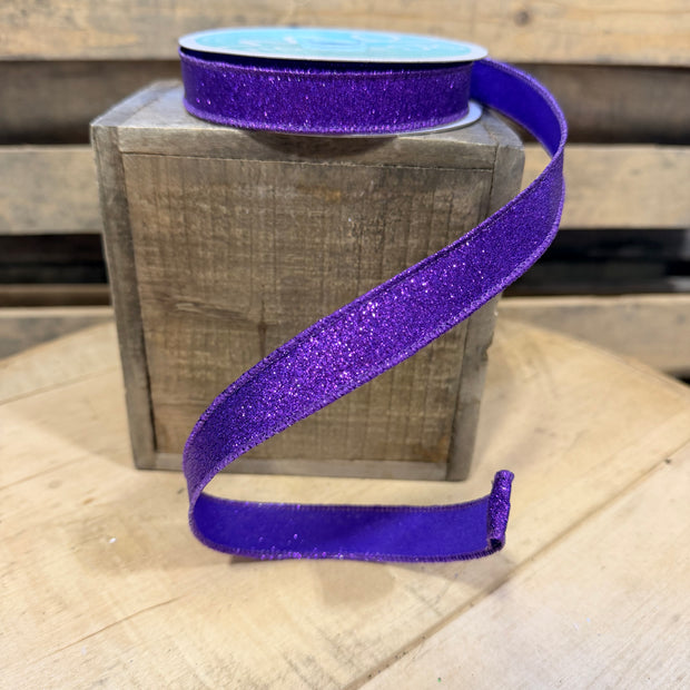 5/8” x 10Y Purple shimmer Wired Ribbon - RGF108923