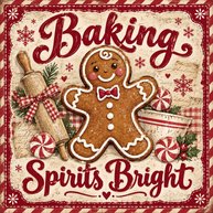 10” Gingerbread bakery  sign