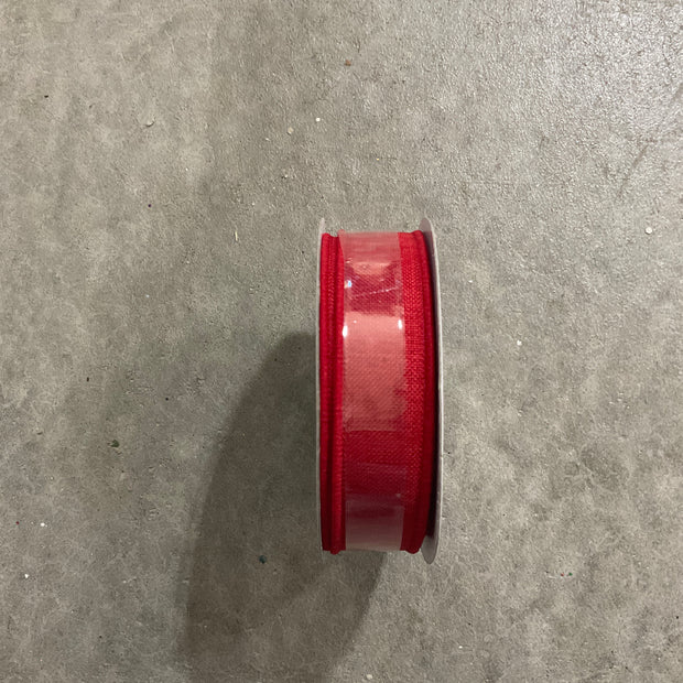 7/8 ” x 10yd red Wired Ribbon - RG727824
