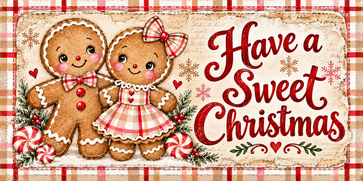 12” Gingerbread sign