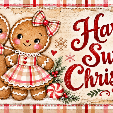 12” Gingerbread sign