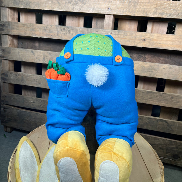 27"  Boy bunny butt wreath attachment -  HE7136