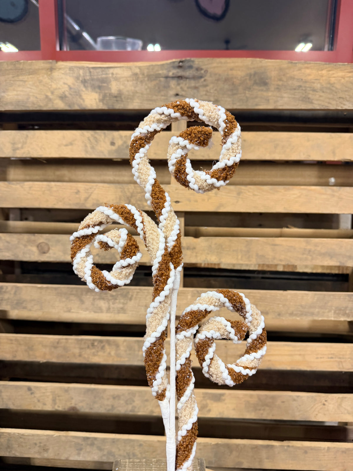 30"  Brown Spiral Curly Spray - 86833BN