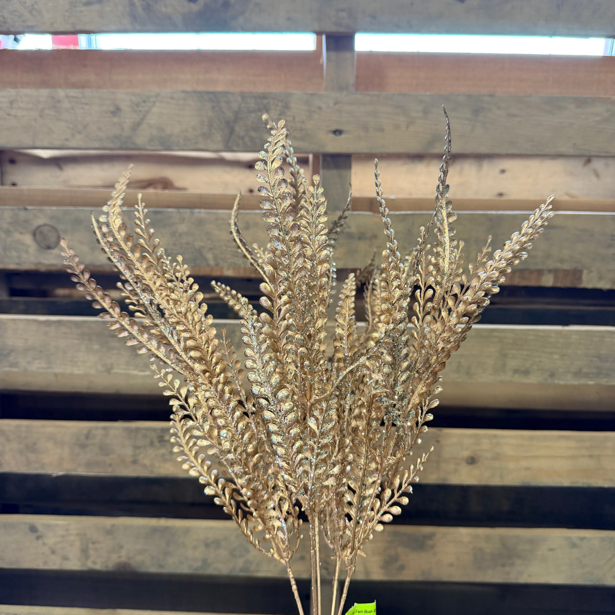 18"  Gold Beaded Grass Bush - 84999GD