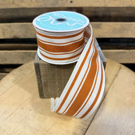 2.5” by 10y Farmhouse stripe Wired Ribbon - RGF122320