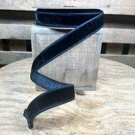 1” x 10y Black velvet designer ribbon -   QK258617
