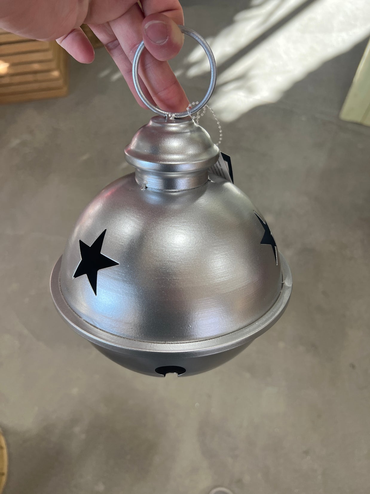 6"DIA Silver JINGLE BELL - RAA230607