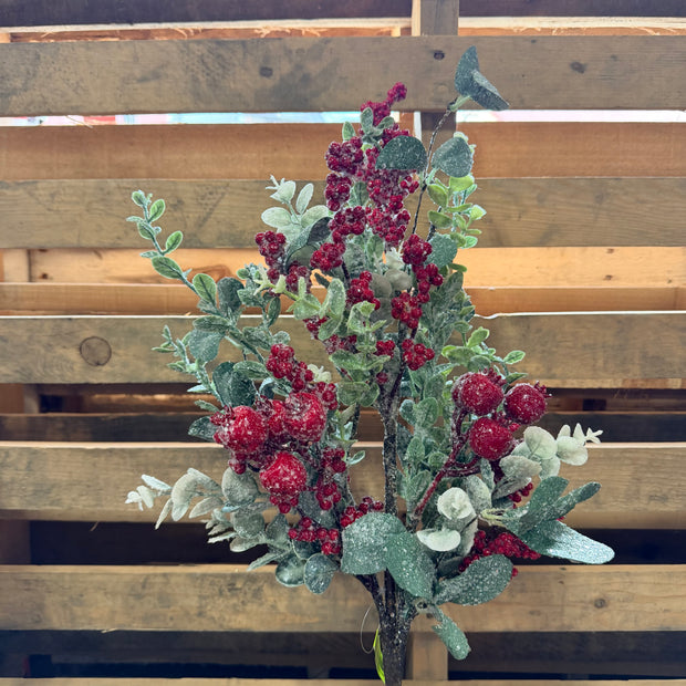 28" Icy Berry Leaf Spray - 86819SP22