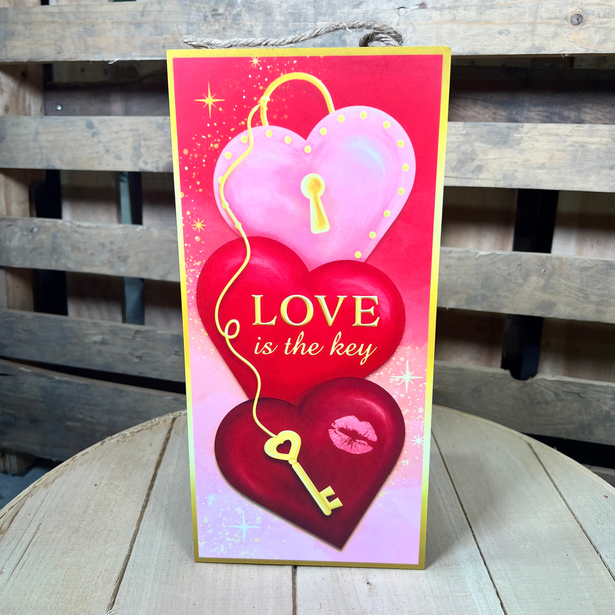 12.5” Love is the key sign - AP7360