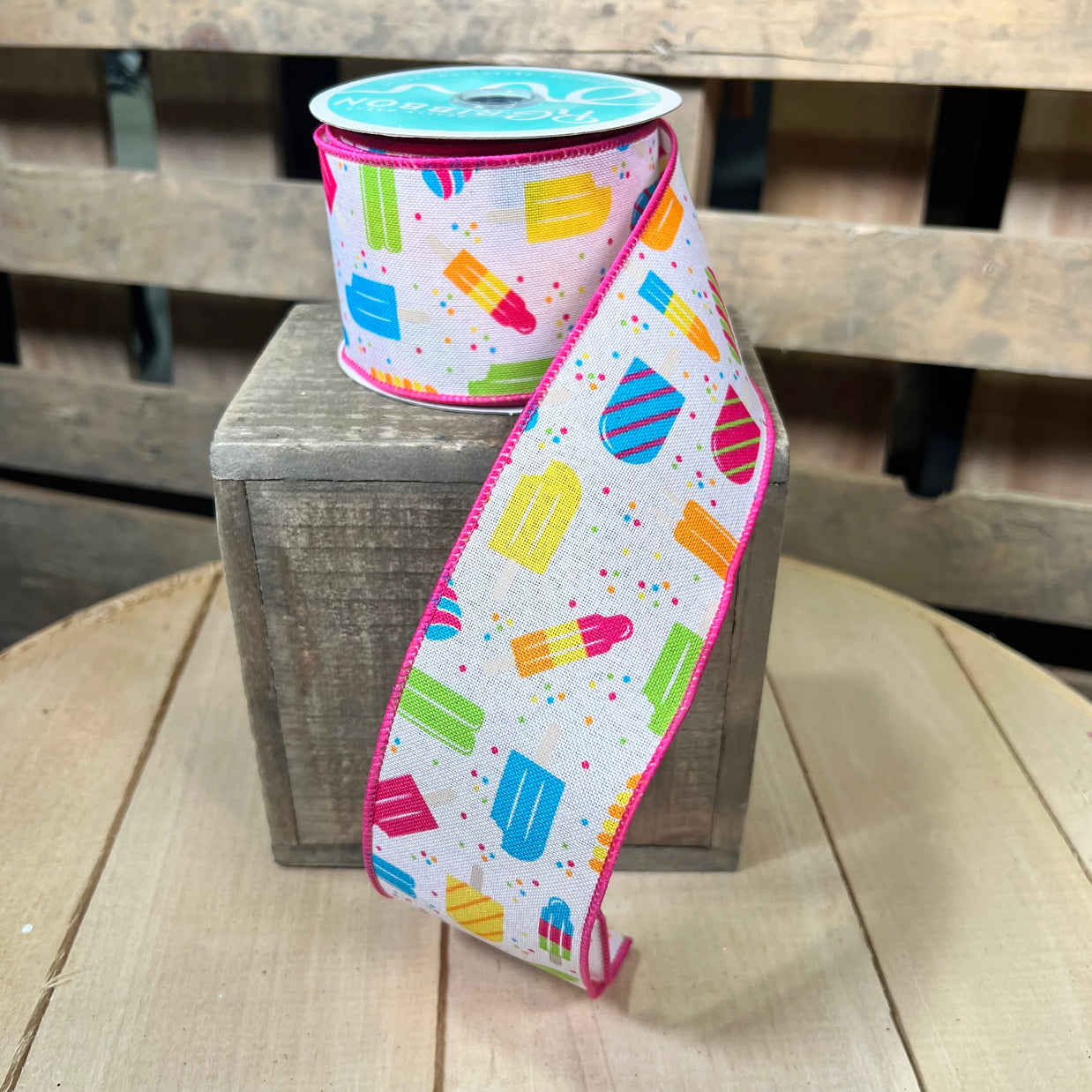 2.5" x 10Y Popsicle Wired Ribbon - RGC132315