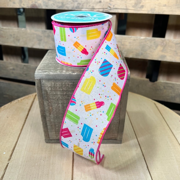 2.5" x 10Y Popsicle Wired Ribbon - RGC132315