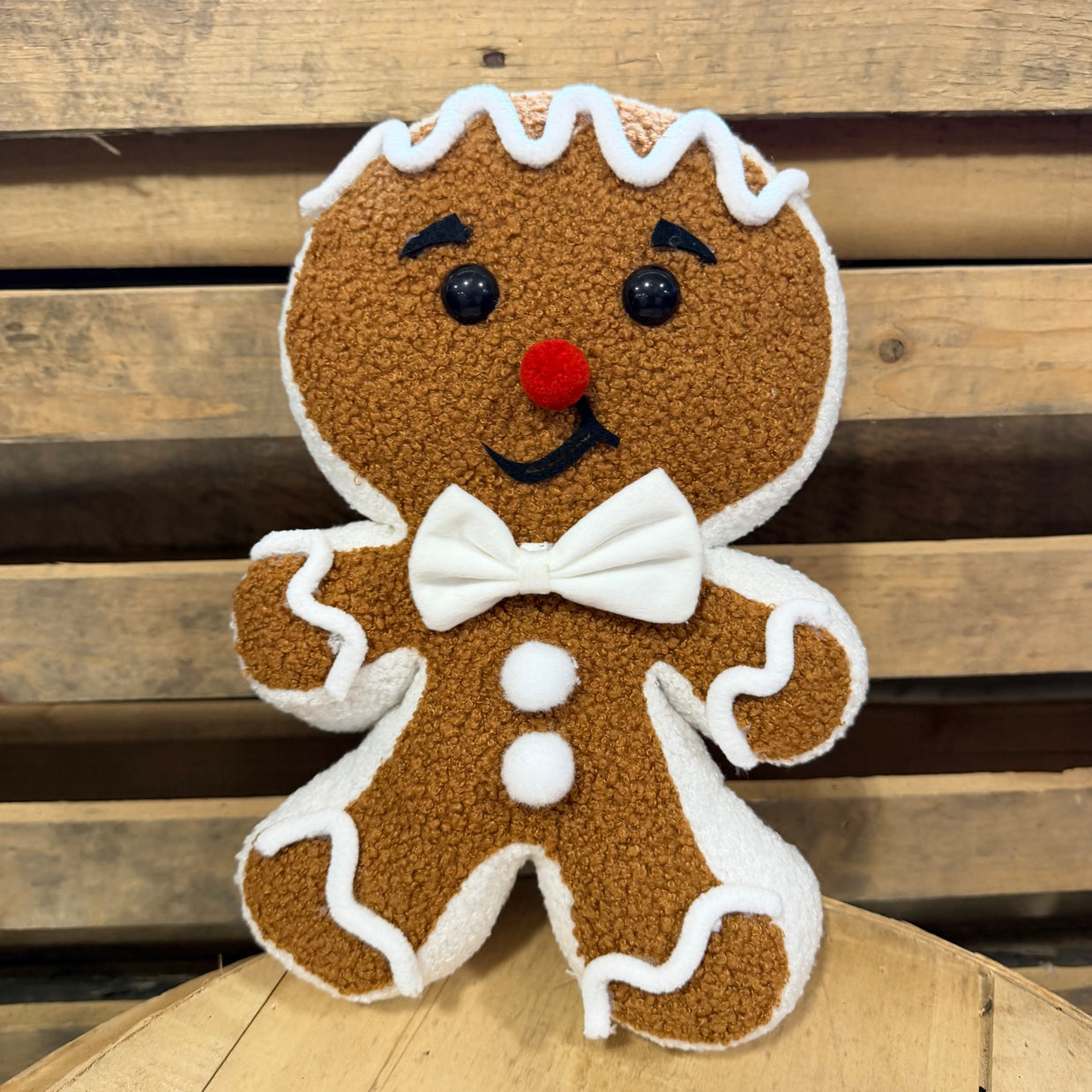 12" Plush Gingerbread w/ Bow  - 86133BN