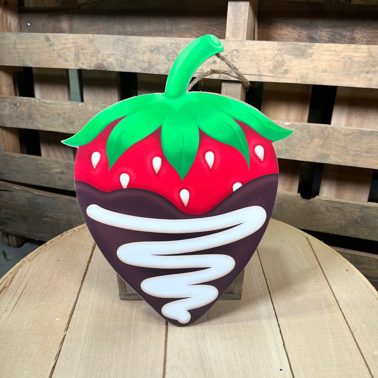 12”  Chocolate covered strawberry sign - AP738479