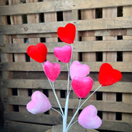 20.5” velvet heart pick  - HV1374CX