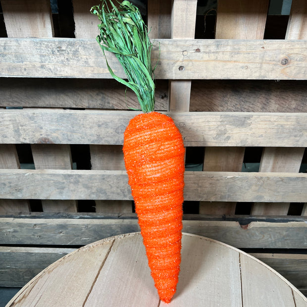 17"  Decor Shimmer Carrot - 63637OR