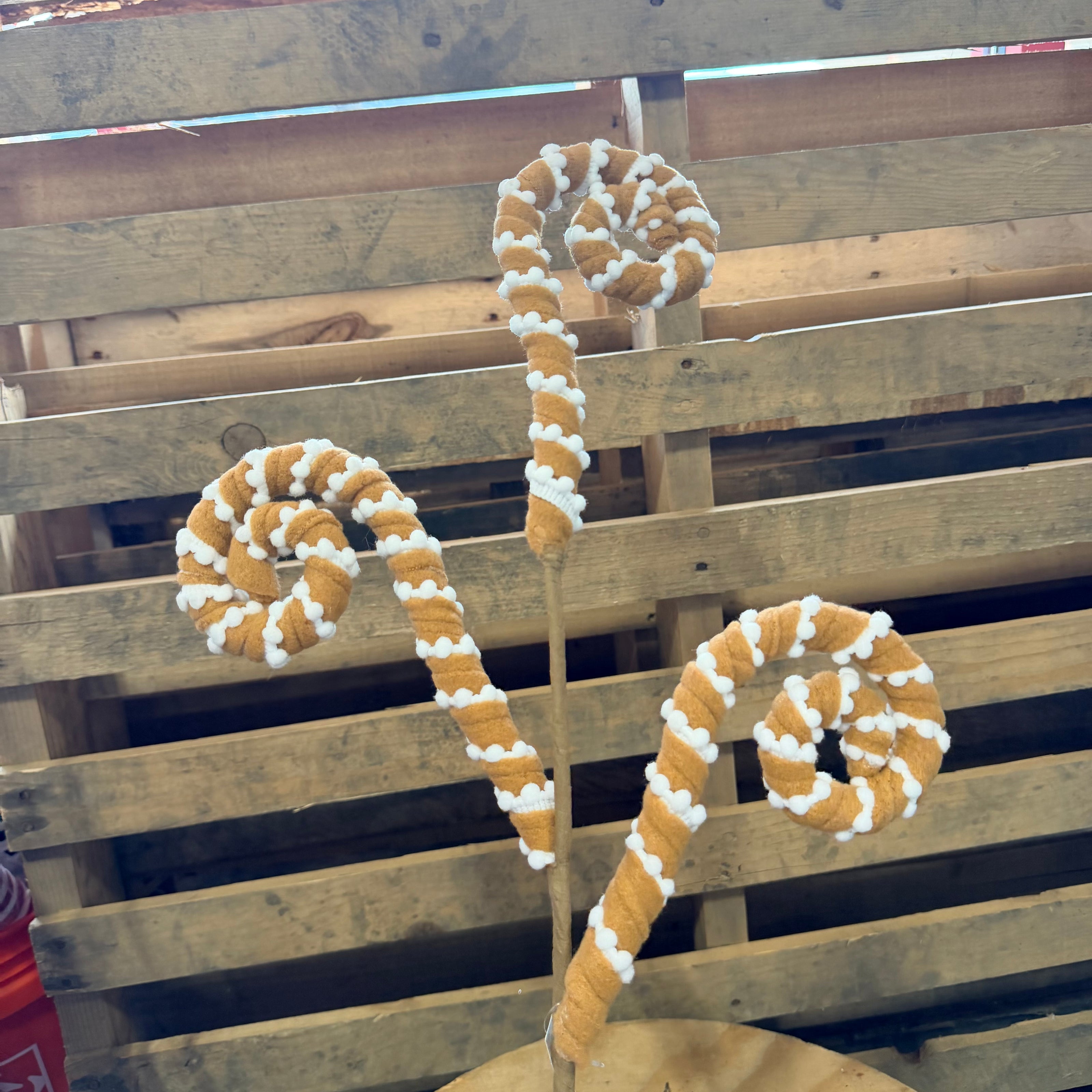 28” Gingerbread Swirl Spray  - XS1563A5