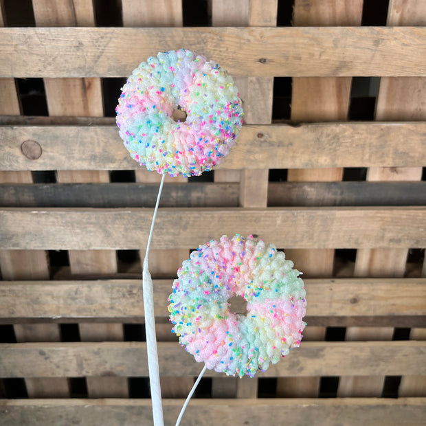 26" 2 set Pastel sprinkle donut Pick -  63751MULTI