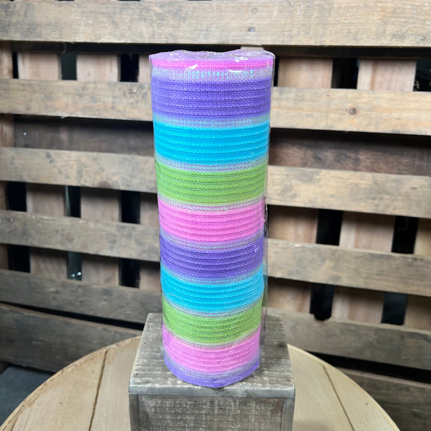 10" x 10Y spring stripe fine weave mesh - RY5029AY