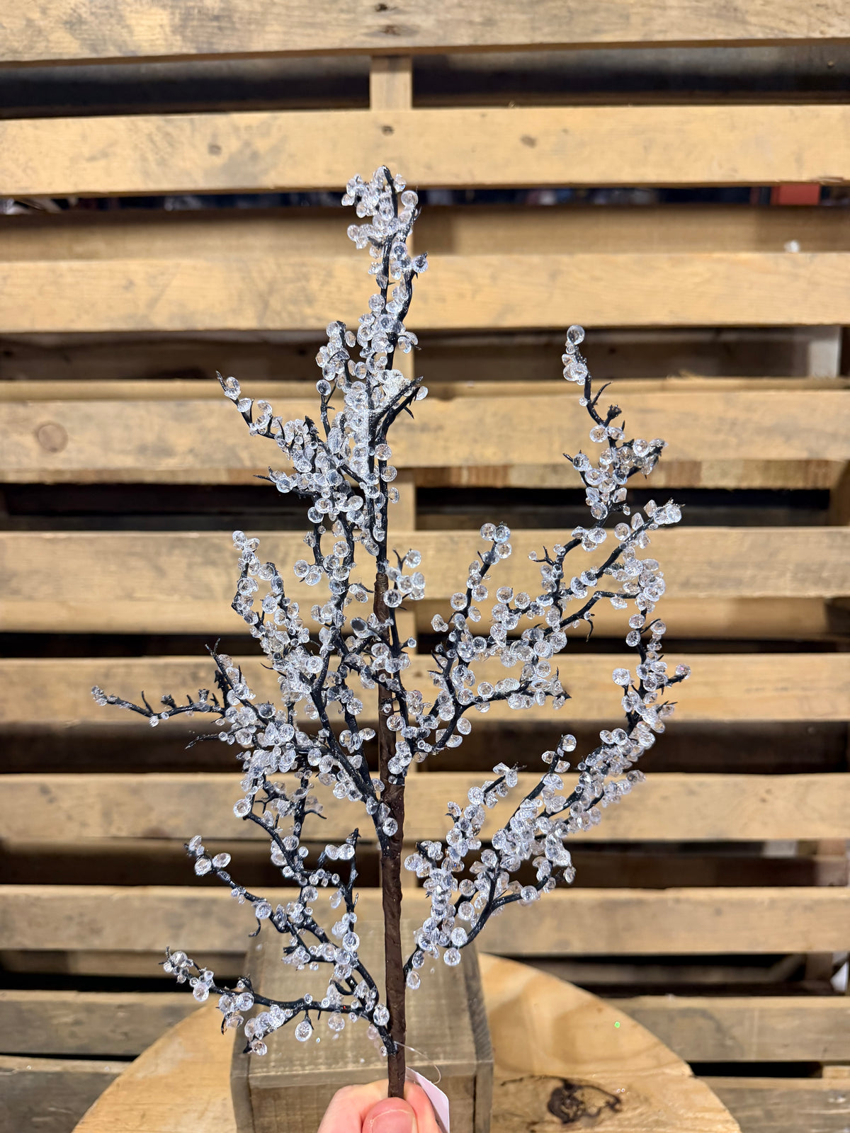 22" iced branch stem - 69442