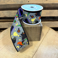 2.5” by 10y Vintage Witch Wired Ribbon - RGF198010