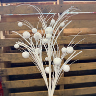 32” White glitter ball Spray  - MN033427